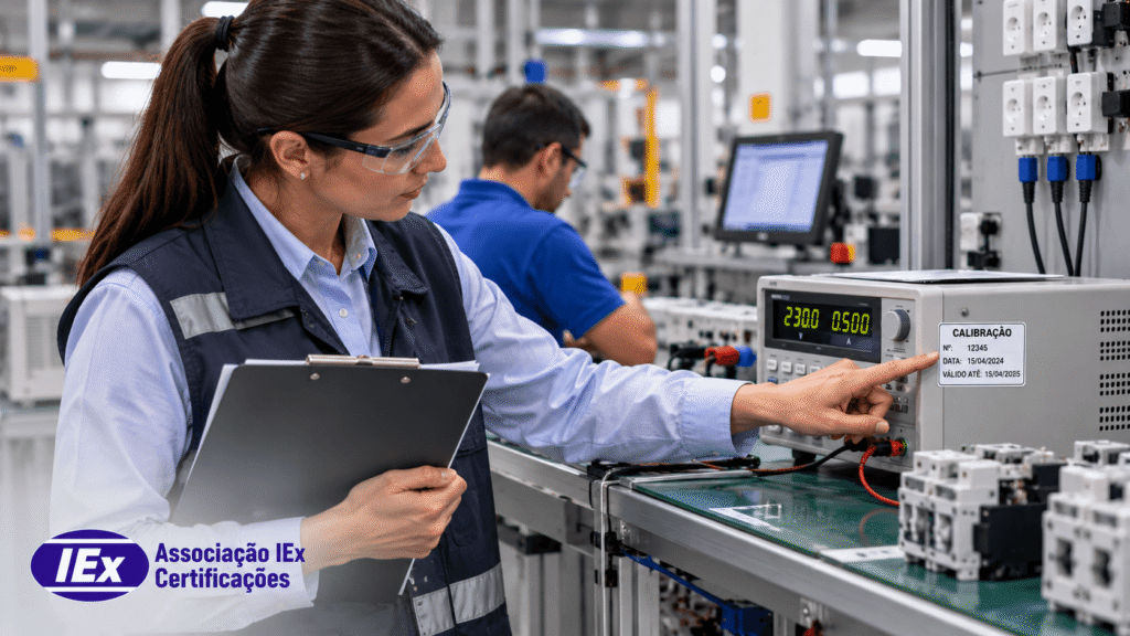 diferenca entre calibracao e certificacao auditoria Auditoria de fábrica conferindo a calibração de instrumentos usados em ensaios de rotina