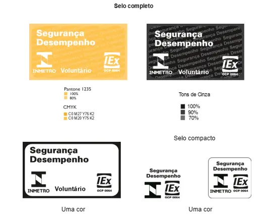 Selos de Identificação da Conformidade para o Produto