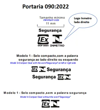 Selos de Identificação da Conformidade para o Produto de Segurança Compulsório