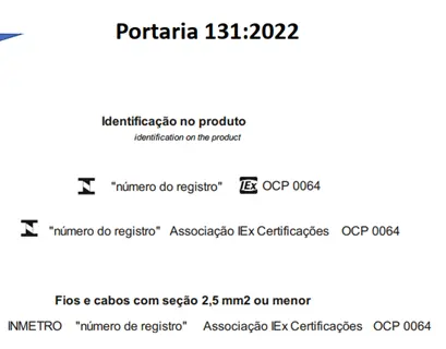 Selos de Identificação da Conformidade para o Produto de Segurança Compulsório